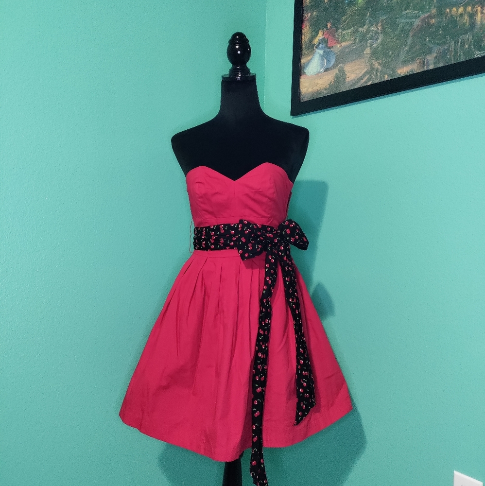 Retro Red Vintage Style Dress